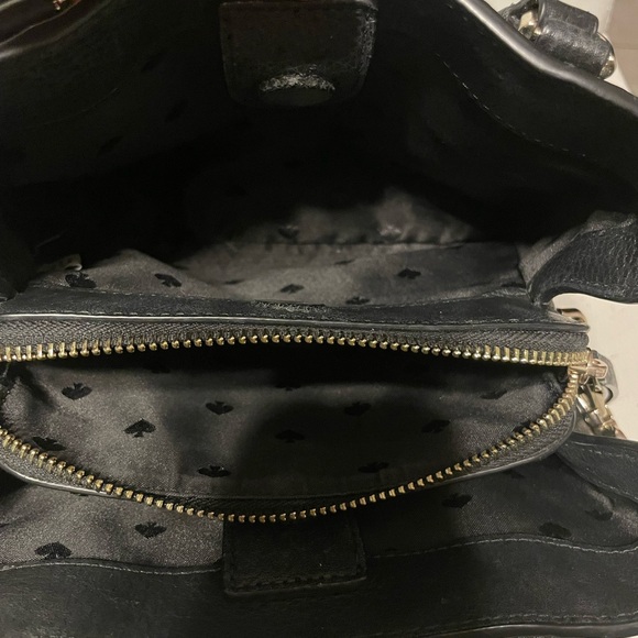 Kate Spade New York Black Leather Triple Compartment Dual Handbag - Picture 7 of 9